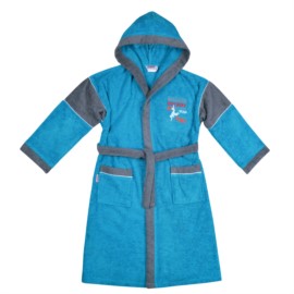 Kn. Bademantel Avenue petrol Gr��e 128-176