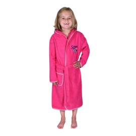 M�dchen-Bademantel Schmetterling pink Gr. 104-140