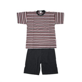 Kn. Shorty 2-tlg. Ringel anthrazit Gr��e 140