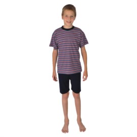 Kn. Shorty 2-tlg. Ringel navy-rot Gr��e 116