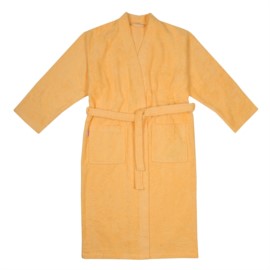 Da./He. Bademantel Kimono apricot Gr��e S-XL