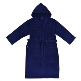 Da/He. Bademantel Kapuze marine Gr��e XS-XL