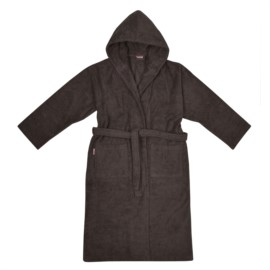 Da/He. Bademantel Kapuze coffee Gr��e XS-XL