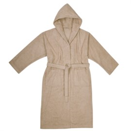 Da/He. Bademantel Kapuze mandel Gr��e XS-XL