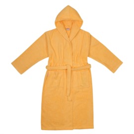 Da/He. Bademantel Kapuze apricot Gr��e XS-XL