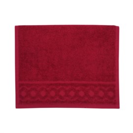 Jacquard R weinrot G�stetuch 30/50 cm