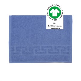 Jacquard M GOTS ciel G�stetuch 30x50 cm