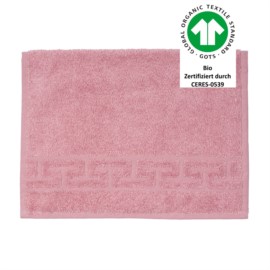 Jacquard M GOTS malve G�stetuch 30/50 cm