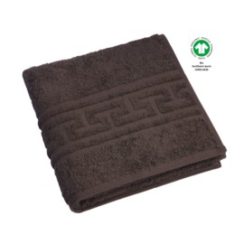 Jacquard M GOTS coffee Handtuch 50x100 cm