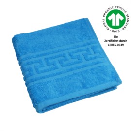 Jacquard M GOTS ozean Handtuch 50x100 cm