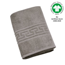 Jacquard M GOTS esche Duschtuch 70x140 cm