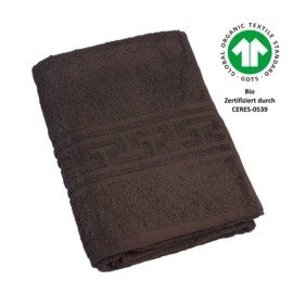 Jacquard M GOTS coffee Duschtuch 70x140 cm