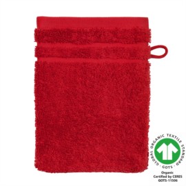 Waschhandschuh 17x22 cm feuerrot 700